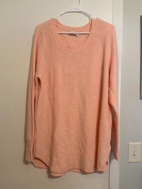 Soft Peach Crew Neck Sweater